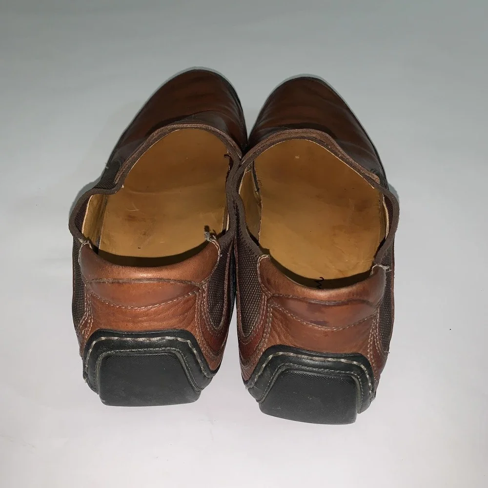 Cole Haan Shoes Mens 11 Brown Driving Moc Leather Slip On Loafers 161CD7469